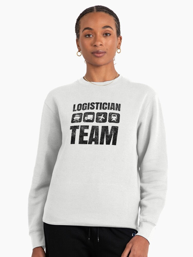 Logistics Management Squad Pullover Sweatshirt - Transport Services White