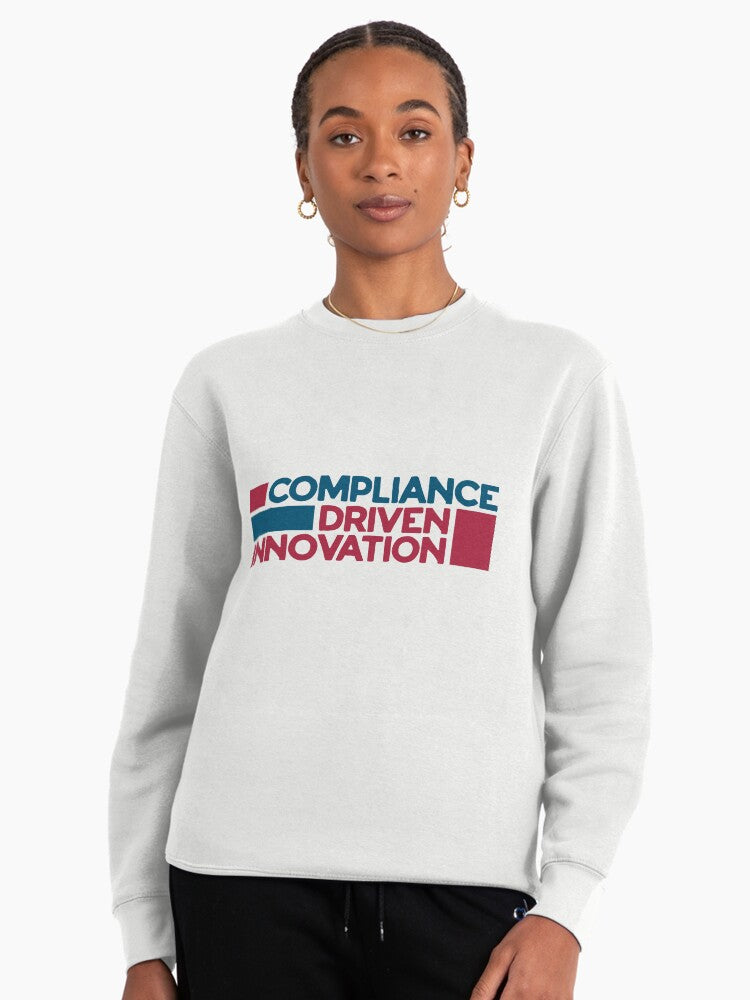 Compliance Driven Innovation Pullover - Business Tech Sweatshirt White