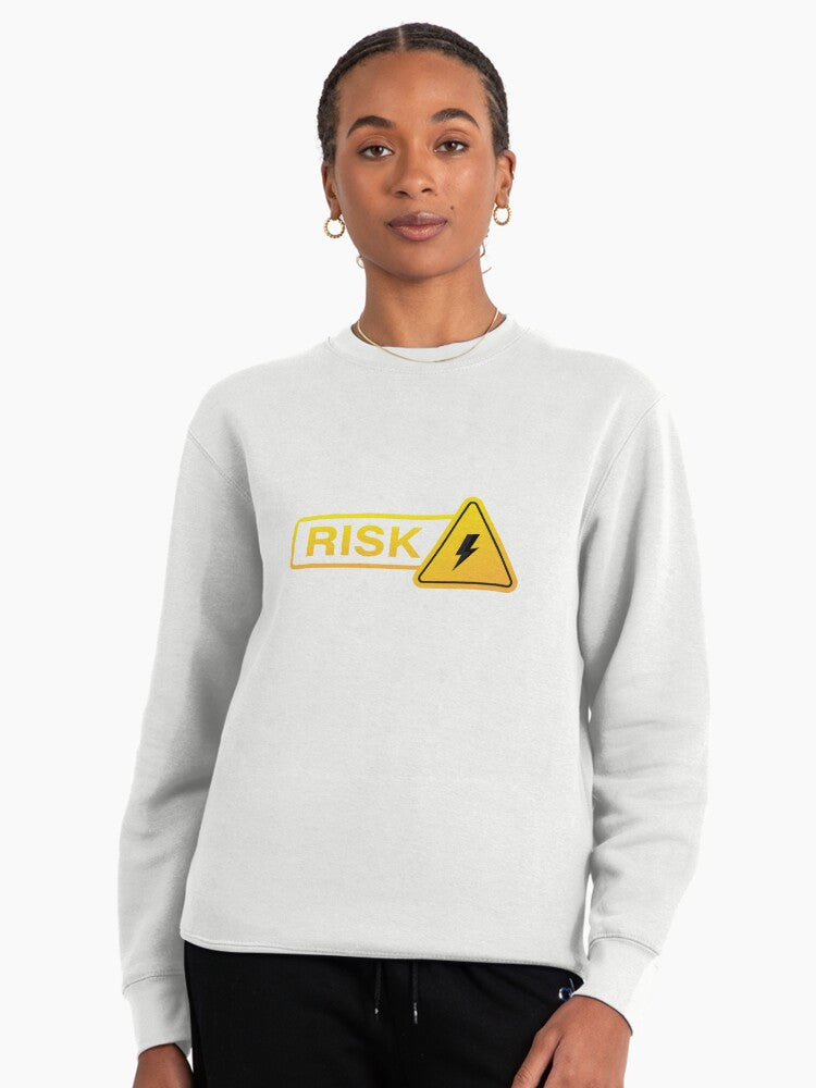 ELECTRICITY KILLS Pullover - Industrial Safety Warning Hoodie White