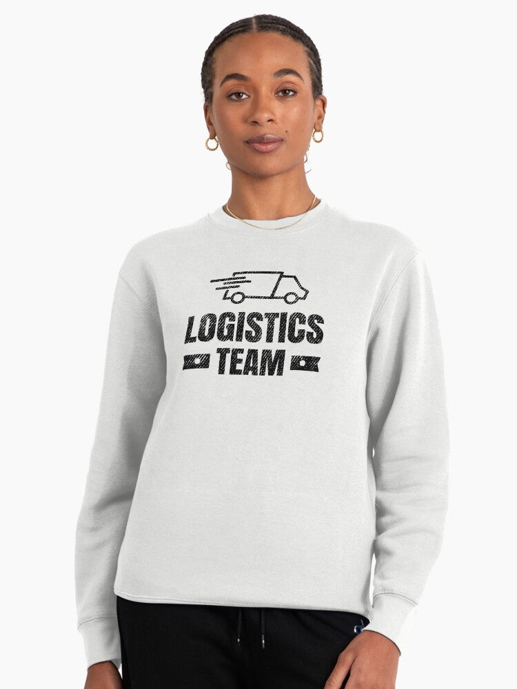 Logistic Team Operations Pullover Sweatshirt - Warehouse Management White