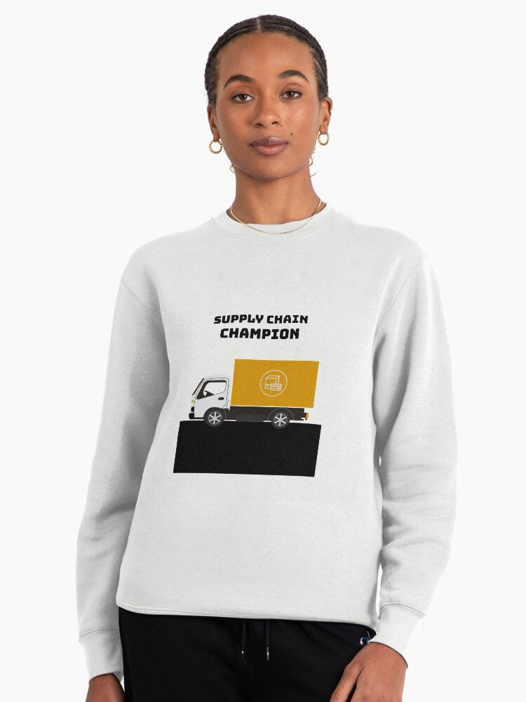 Supply Chain Champion Pullover Sweatshirt - Logistics Management White