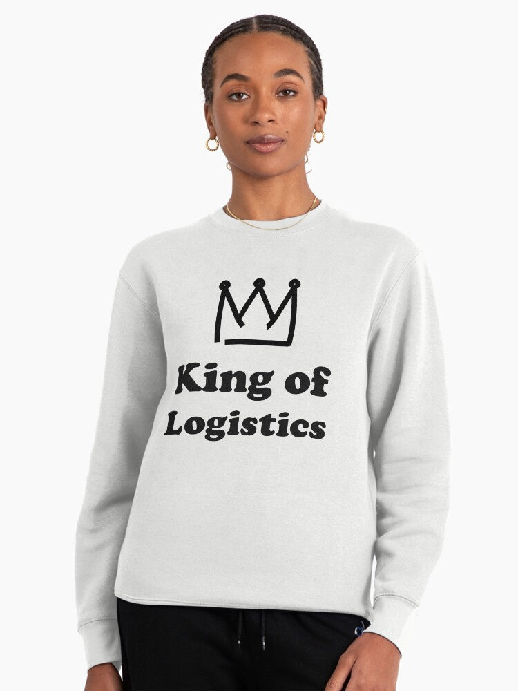 Transportation Logistics Management Pullover Sweatshirt - Fleet Ops White