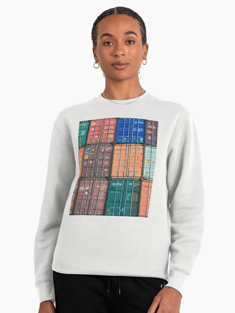 Shipping Container Love - Supply Chain Logistics Pullover White