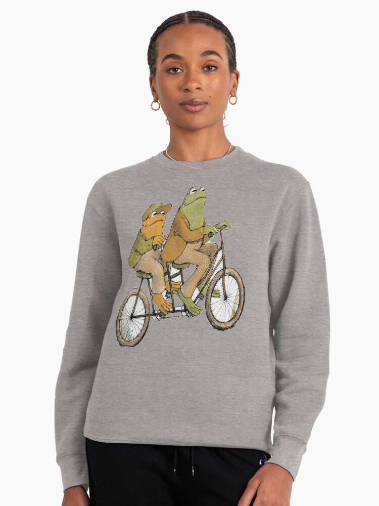 Frog and Toad Pullover - Classic Book Nostalgia Pullover Sweatshirt Heather Grey