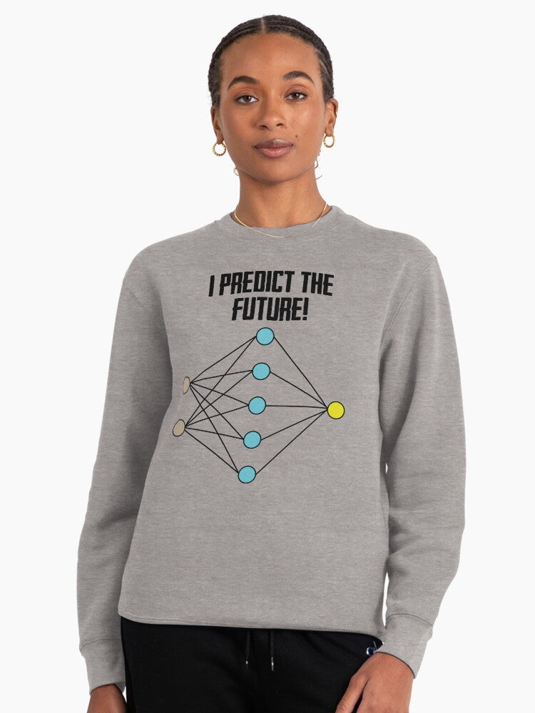 Neural Network Prediction Pullover Sweatshirt - AI Engineer Apparel Heather Grey
