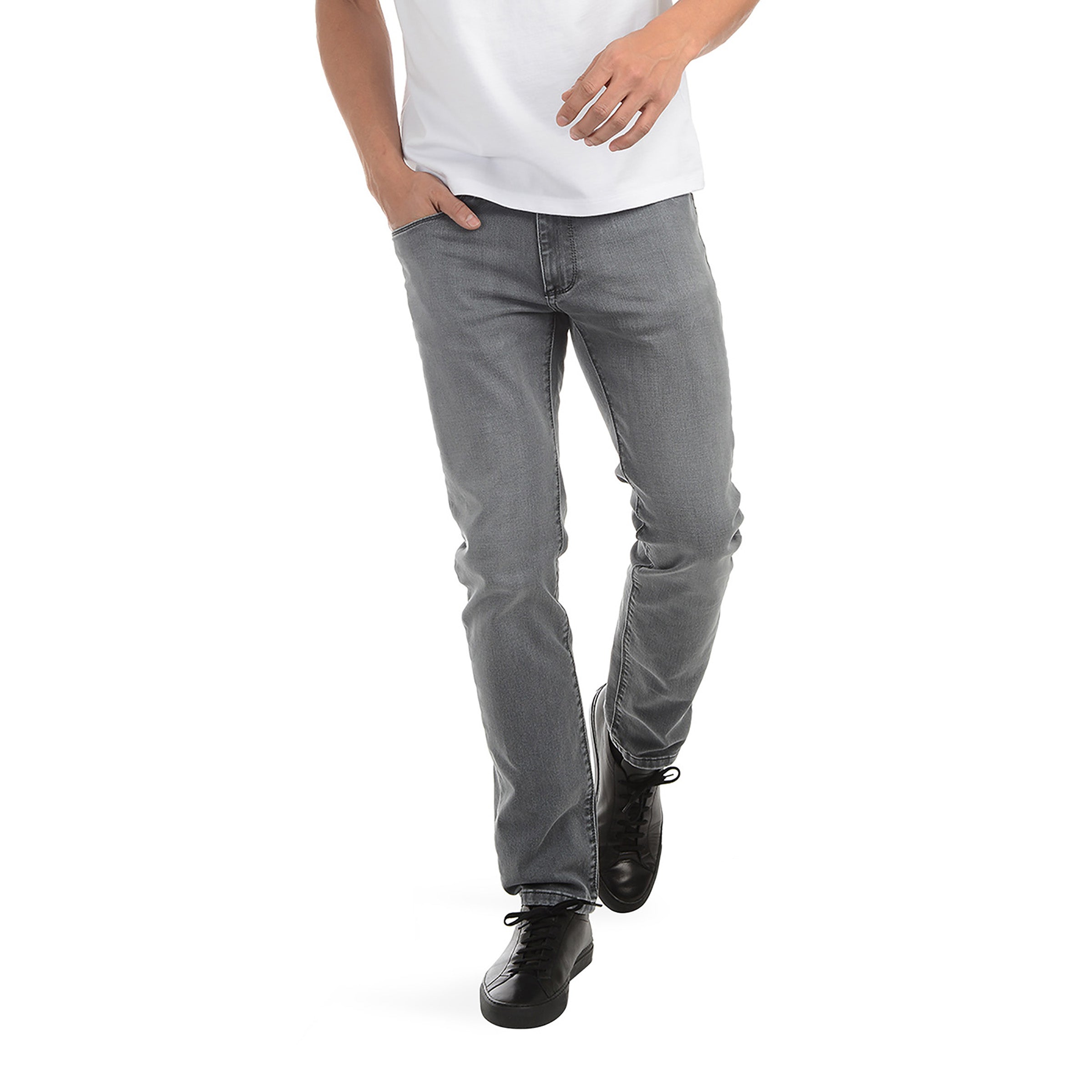 Slim Gray Stretch Jeans