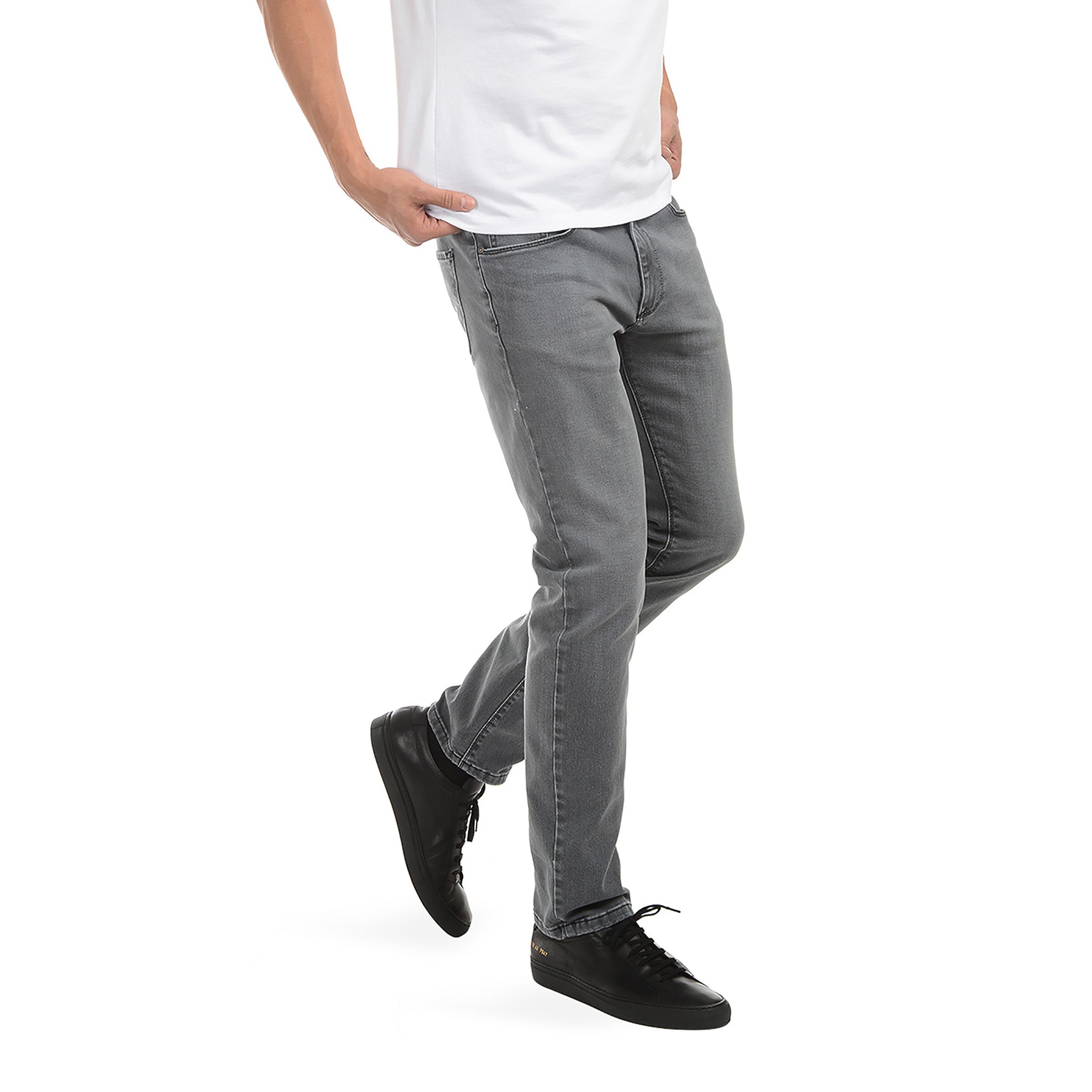 Slim Gray Stretch Jeans