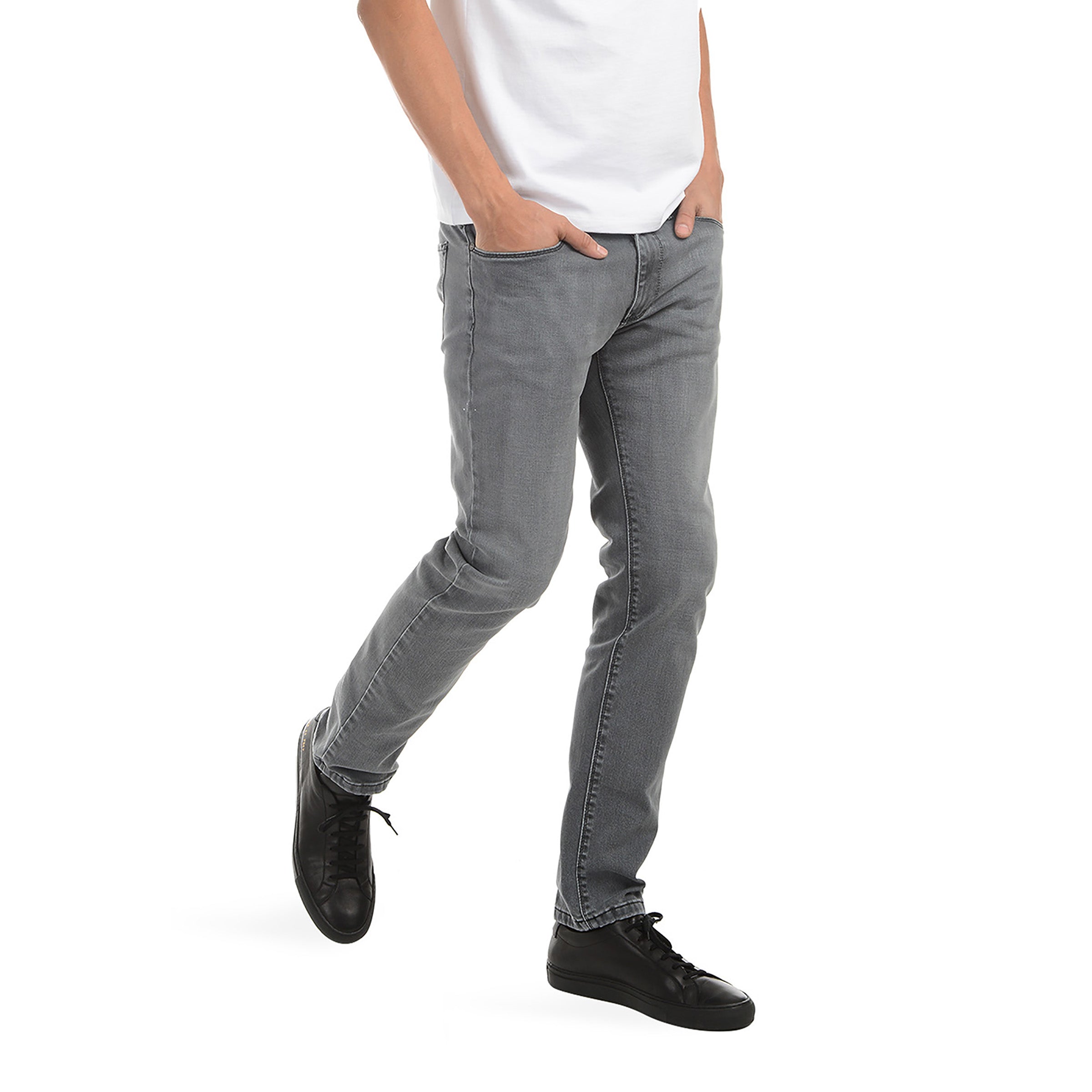 Slim Gray Stretch Jeans