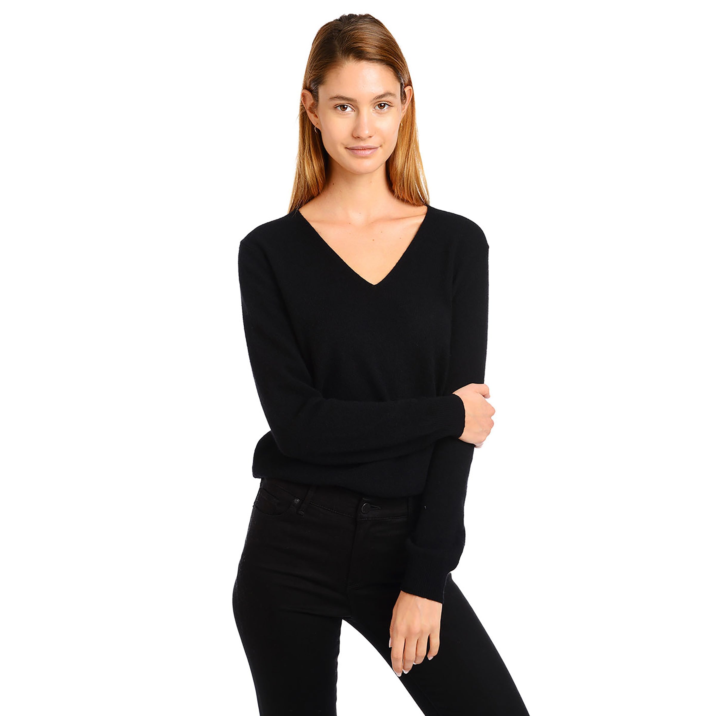 Cashmere V-Neck Willow Sweater