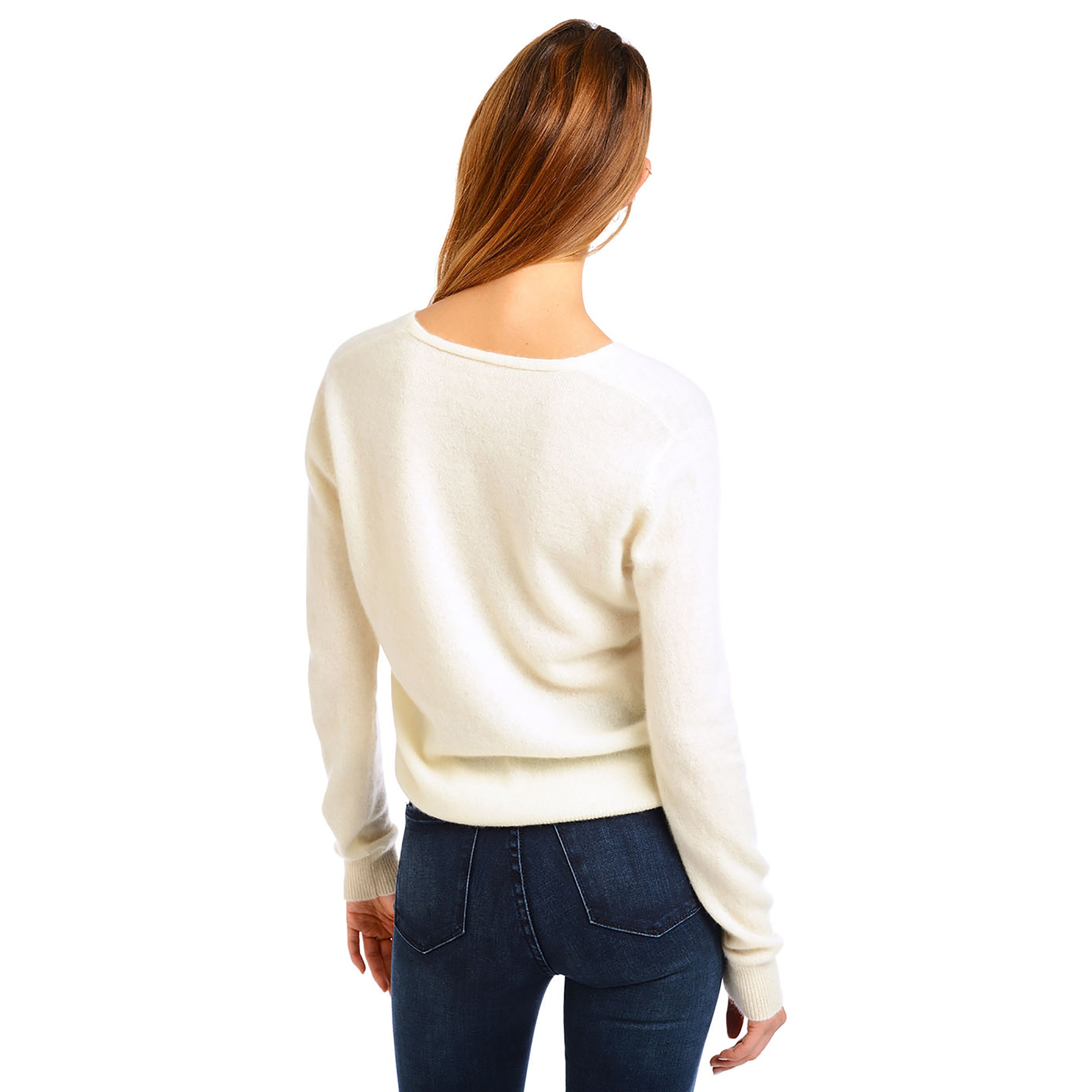 Cashmere V-Neck Willow Sweater