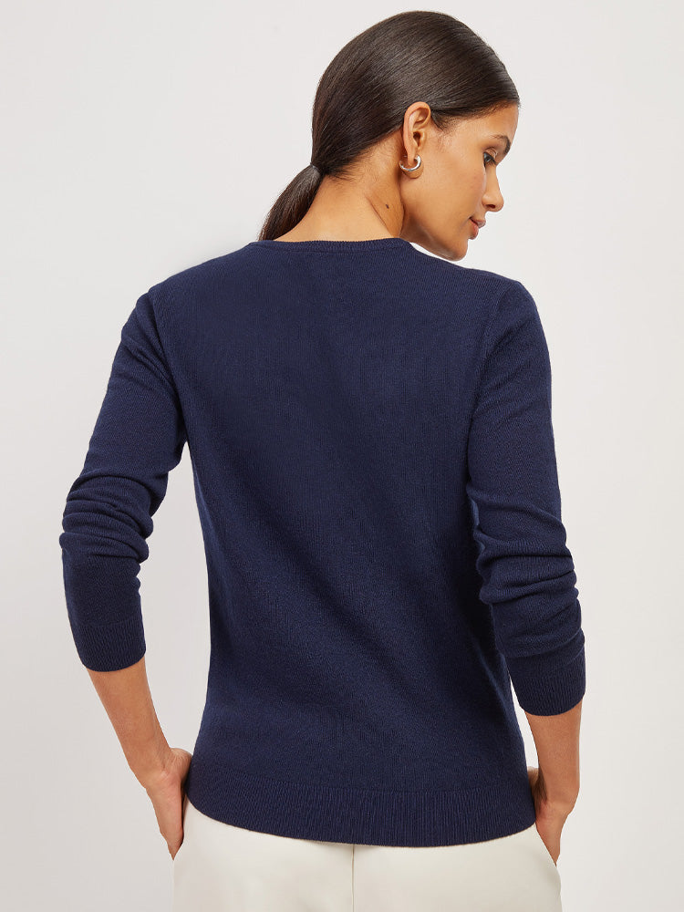 Cashmere V-Neck Willow Sweater