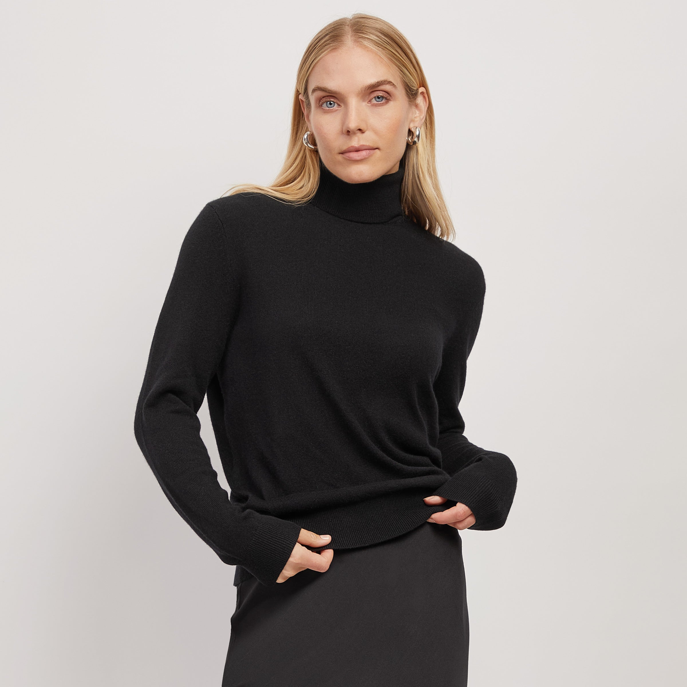 Cashmere Turtleneck Willow Sweater