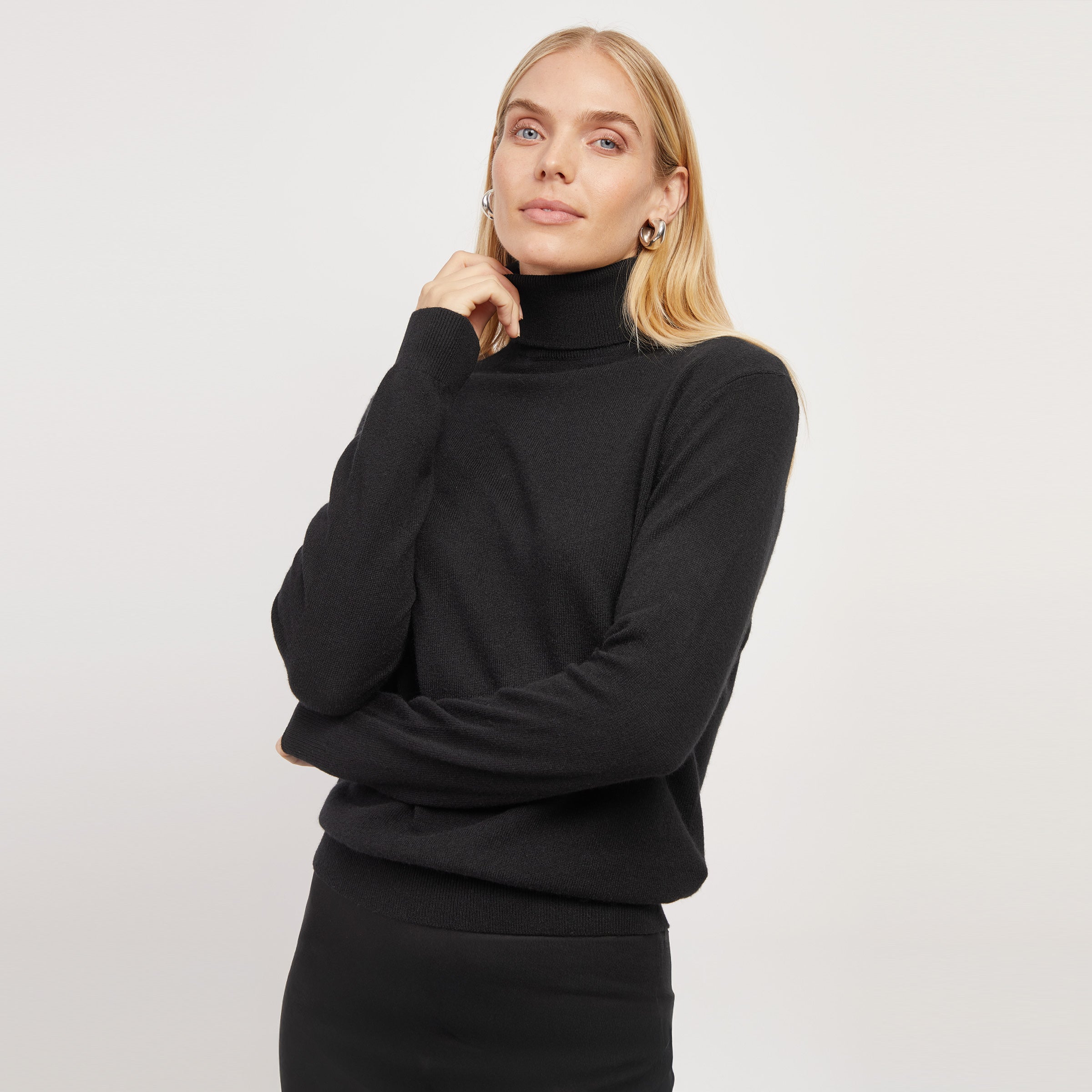 Cashmere Turtleneck Willow Sweater