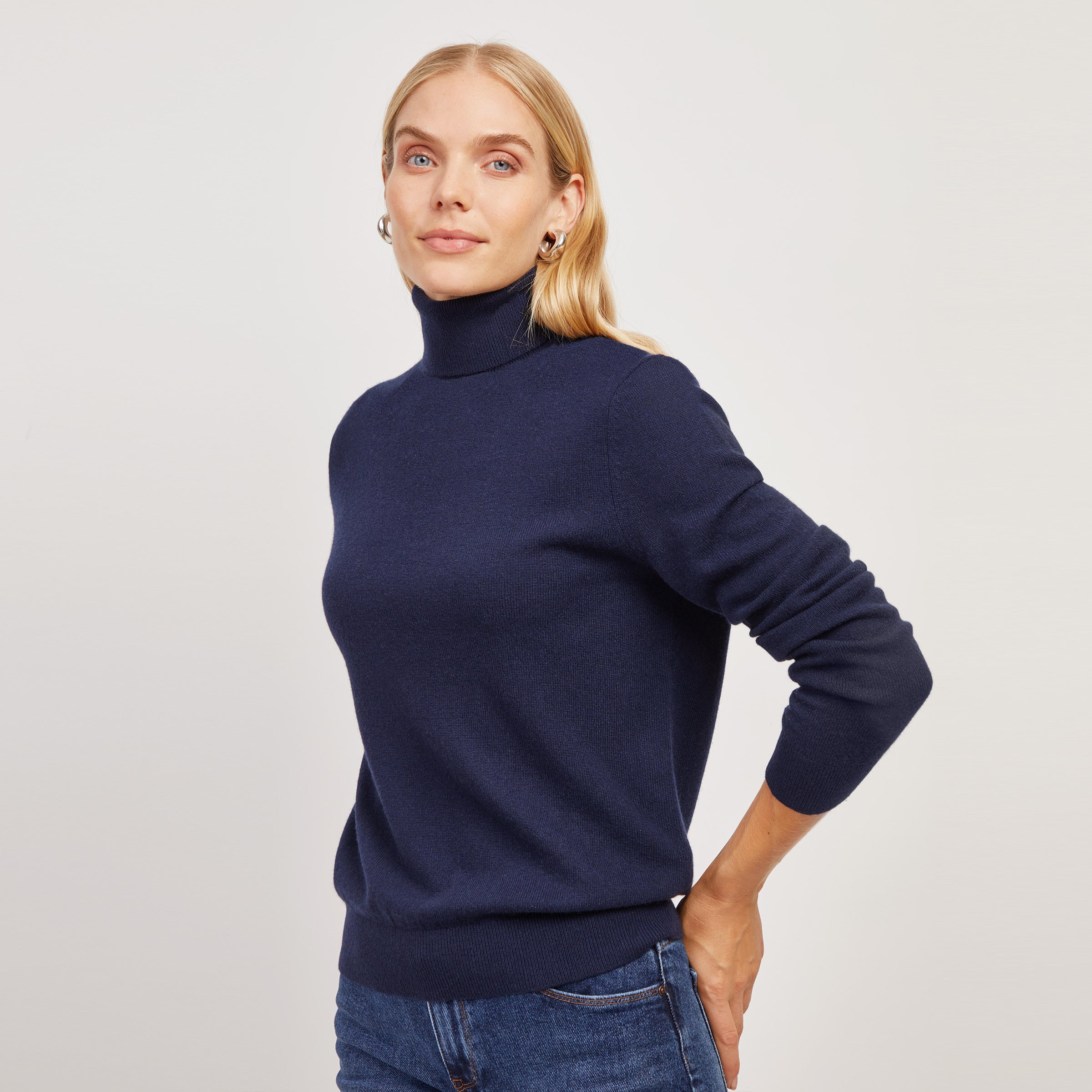 Cashmere Turtleneck Willow Sweater